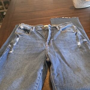 Kensie Womens Relaxed Blue Jeans